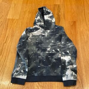 Nike Youth black camo style hoodie